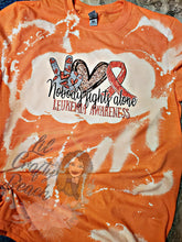 Load image into Gallery viewer, Leukemia Awareness Bleached Tee - 100% of Proceeds go back to Bradburn Family
