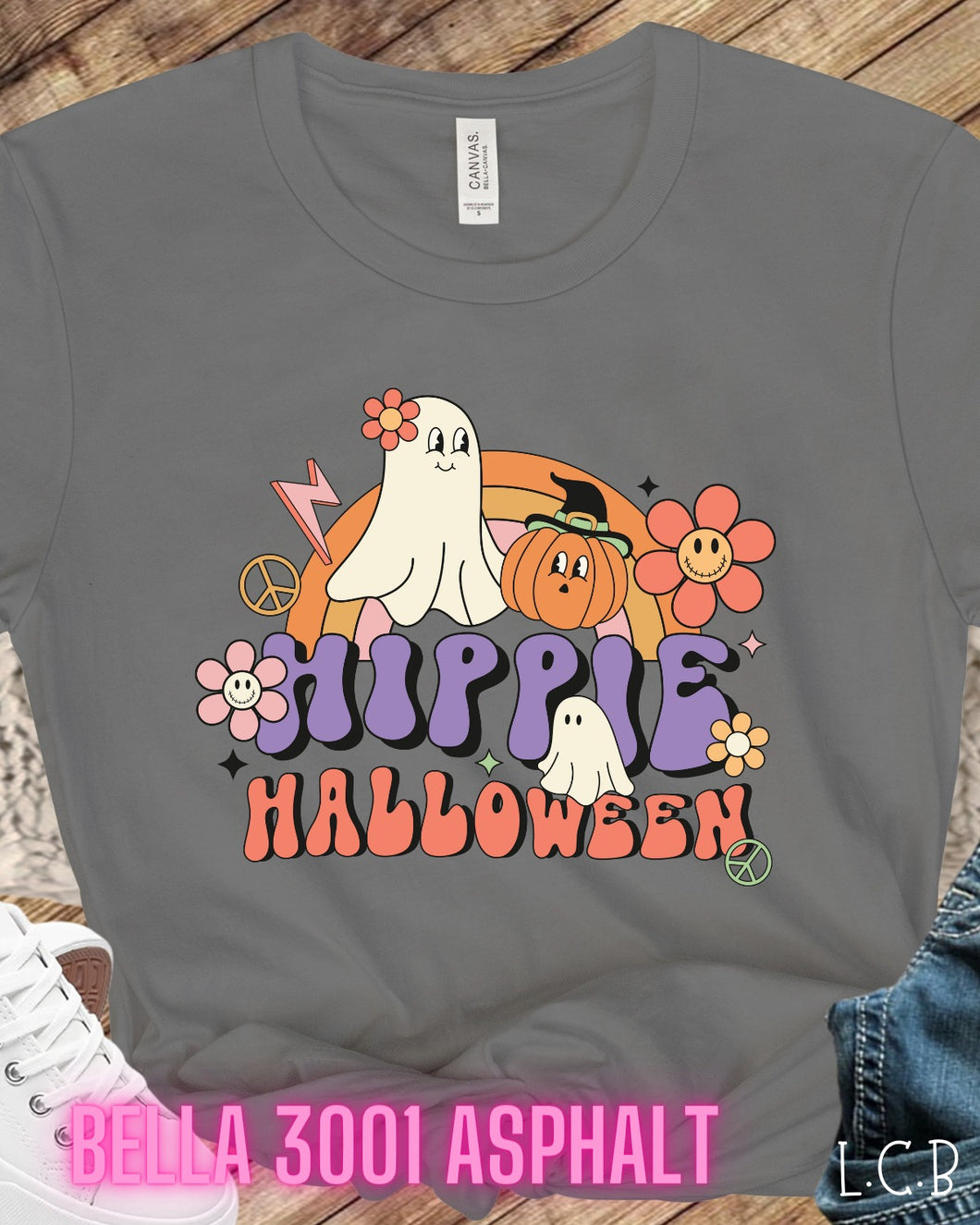 Hippie Halloween Asphalt Unisex T-Shirt