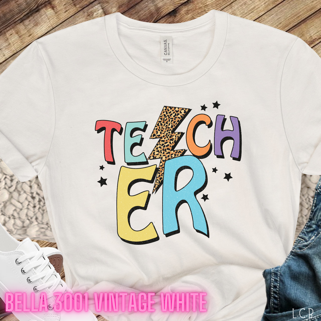 TEACHER Vintage White Unisex T-Shirt