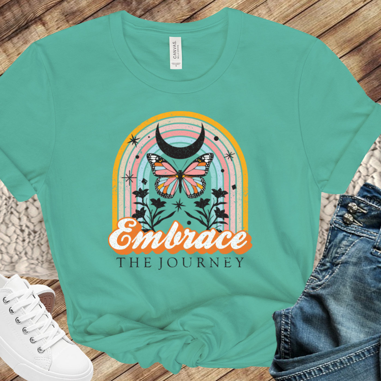Embrace the Journey Heather Seafoam Unisex T-Shirt